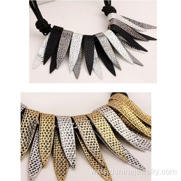 Fashion Alloy Collar Necklace Tassel Necklace Design